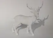 Porcelain Deer Figurine