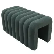 Channeled Upholstered Stool