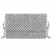 Glace Silvera Handmade Crystal Shoulder Bag