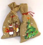 Eco-Friendly Christmas Jute Pouches