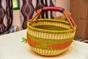 Shopping Straw Basket