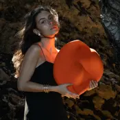 The Hearth Flame Orange Ceramic Piece