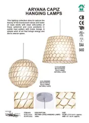 Aryana Capiz Hanging Lamps