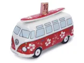 VW T1 Minibüs Pul Qutusu Surf Taxtası ilə 1:18