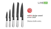 LIVEON Shiatsu Handle Kitchen Knife Set