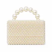 Perla Elara Handmade Pearl Women's Handbag