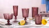 Swirl Wine Glass and Hiball