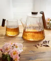 Knut Glass Teapot and Mug