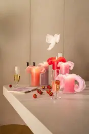 bika Candles Valentine Day Pink Candle Collection