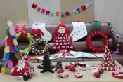 Christmas Ornaments Wool Handmade