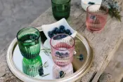 La Rochere Ouessant Mint Green Pink Tumblers
