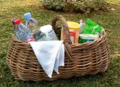 Wicker Rattan Picnic Basket