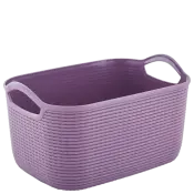 Jute Plastic Storage Basket
