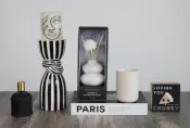 Edeng Ceramic Candle Holder and Wooden Decor