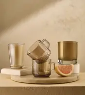 Color-Infused Glassware Collection