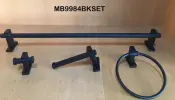 MB9984BKSET Wall Bathroom Hardware Set