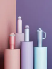LOOPON Pop-Up 2-in-1 Water Bottle