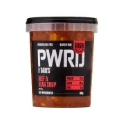 PWRD ซุปเนื้อวัวและถั่ว โปรตีนสูง