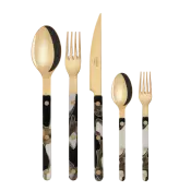 Bistrot Gold Dune Black Cutlery Set