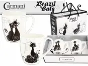 Crazy Cats Set of 2 Mugs