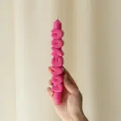3D Message Taper Candles