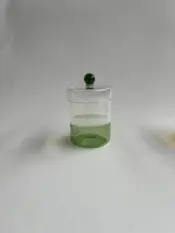 Decorative Glass Storage Jar