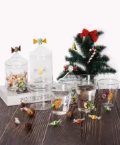 High Borosilicate Glass Storage Jar and Cup