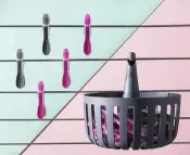 CLICK Round Basket with SOFT Pegs