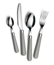 Set di Posate in Acciaio Inossidabile Bon Provence 16 Pezzi Grigio