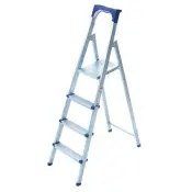 Escalera de peldaños galvanizada plegable Elips