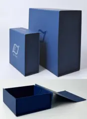 Caja magnética plegable con papel soft touch