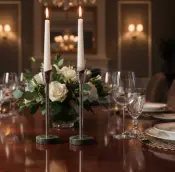 Portavelas con forma de tulipán