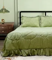 Palm Leaf Embroidery Quilt