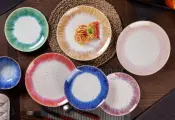 New Bone China Reactive Glazed Dinner Set