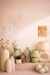 Cotton Mache Vases