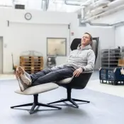Loungesessel + Ottoman - ZW.12 + ZW.20
