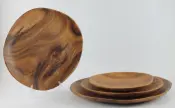 Organic Shaped Acacia Wooden Plates