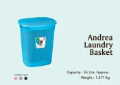 Andrea 55L Laundry Basket