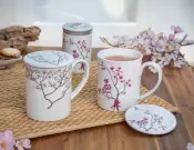 Porcelain Infusion Mugs and Tea Box