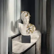 Hermes Bust with Leaves