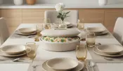 Servidor de comida aislado COLORADO con bandeja de horno de cerámica