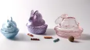 Spray Color Glass Candy Box