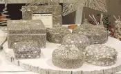 Fabric and Beaded Decorative Storage Boxes