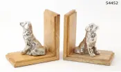 Dog Bookends Aluminum Decor