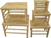 Bamboo Stool Set
