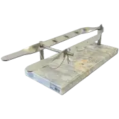 Marble and Stainless Steel Ham Prosciutto Stand