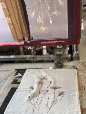 Handprinted Linen Tea Towel