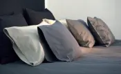 Dolce Bed Linen with Grey or Creme Warp