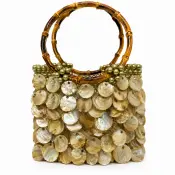 Solea Stone Handmade Mother-of-Pearl Shoulder Bag