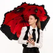 Red Poppies Umbrellas